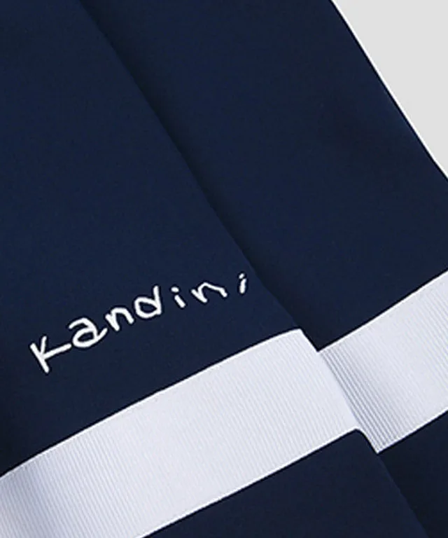 KANDINI Color line Pleats Skirt - Navy