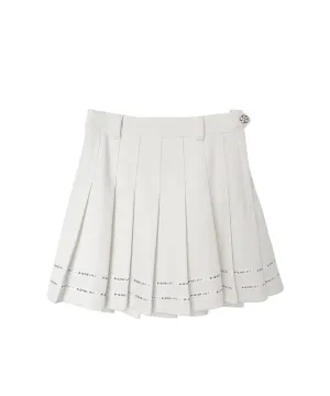 KANDINI Essential Pleats Skirt - White