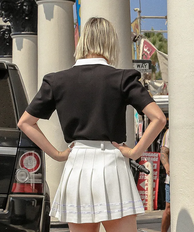 KANDINI Essential Pleats Skirt - White