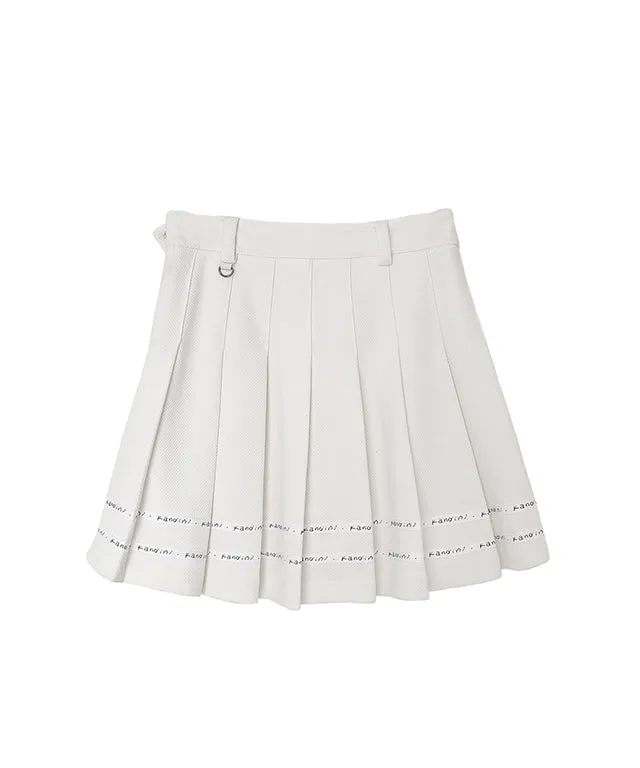 KANDINI Essential Pleats Skirt - White