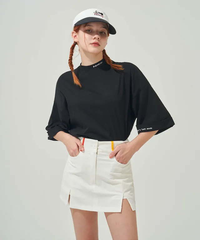 KANDINI Slit Mini Skirt - Ivory