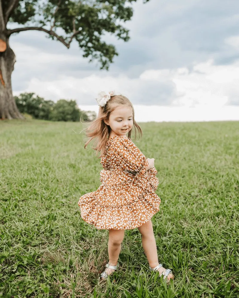 Katherine Dress - Russet Floral
