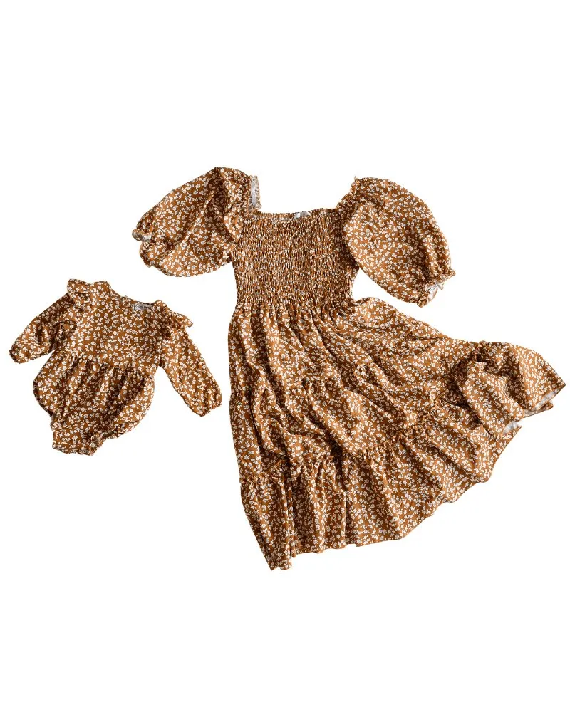 Katherine Dress - Russet Floral