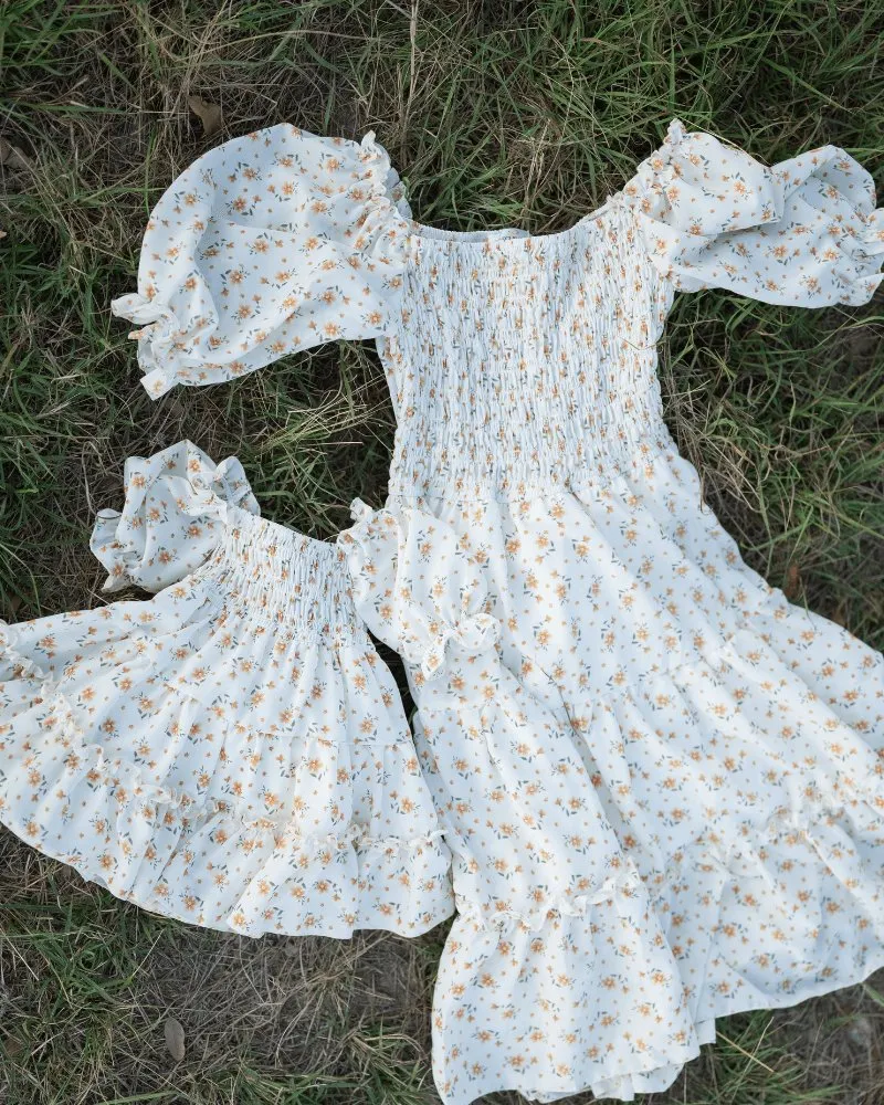 Katherine Dress - Yellow Floral