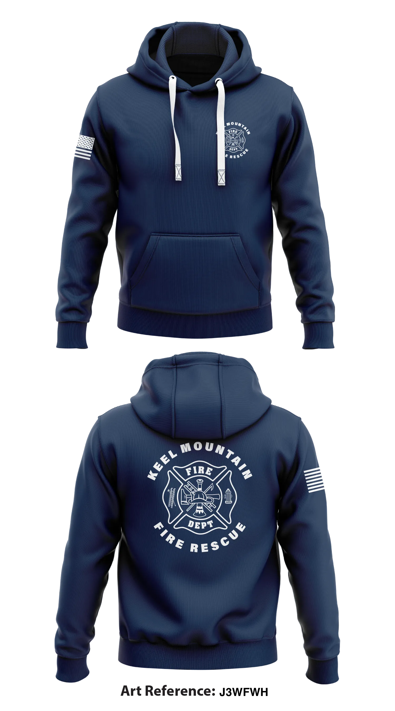 Keel Mountain Fire / Rescue Store 1  Core Men's Hooded Performance Sweatshirt - J3wFwH