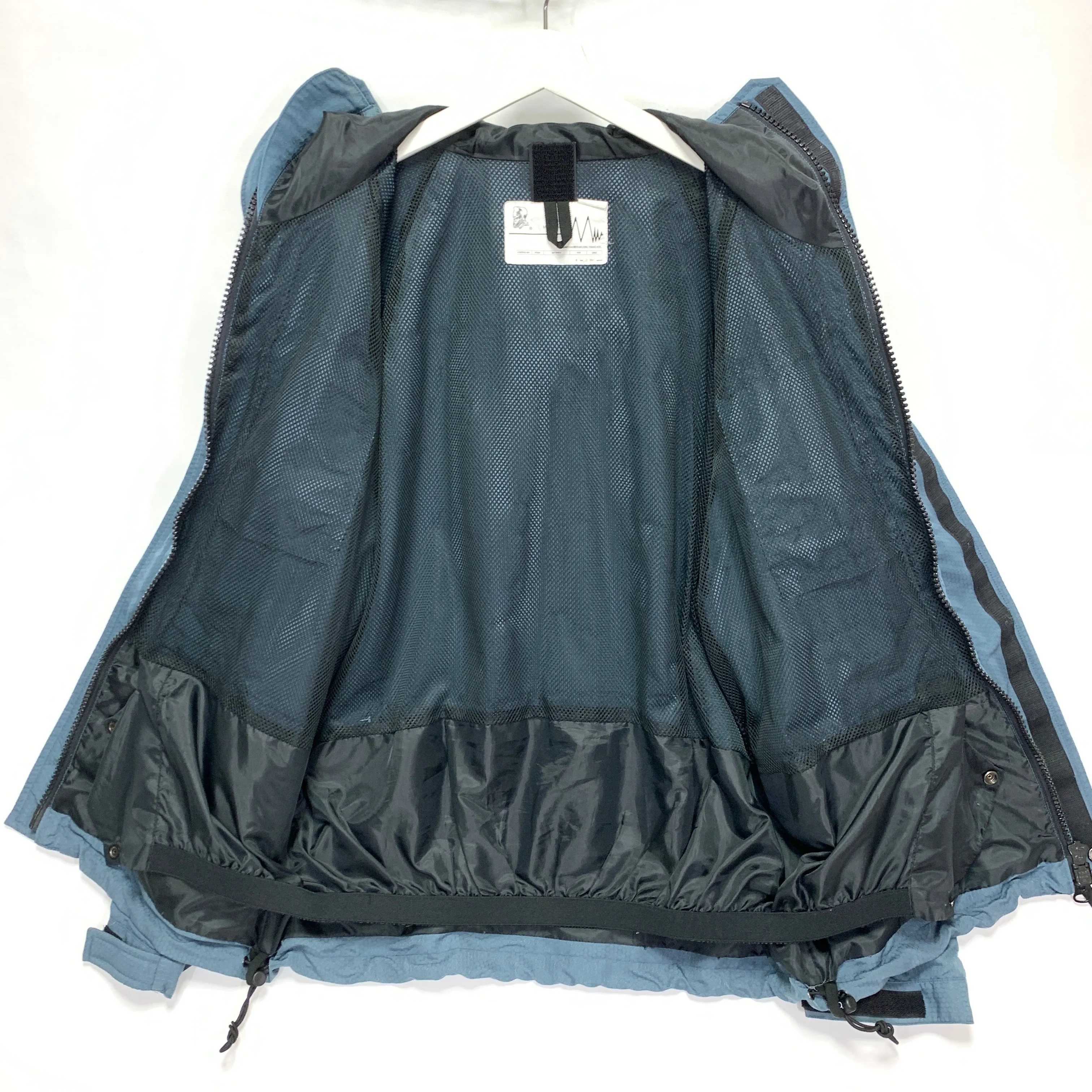 [L] A Bathing Ape Bape x WTAPS Vintage Ripstop Snowboard Jacket Blue