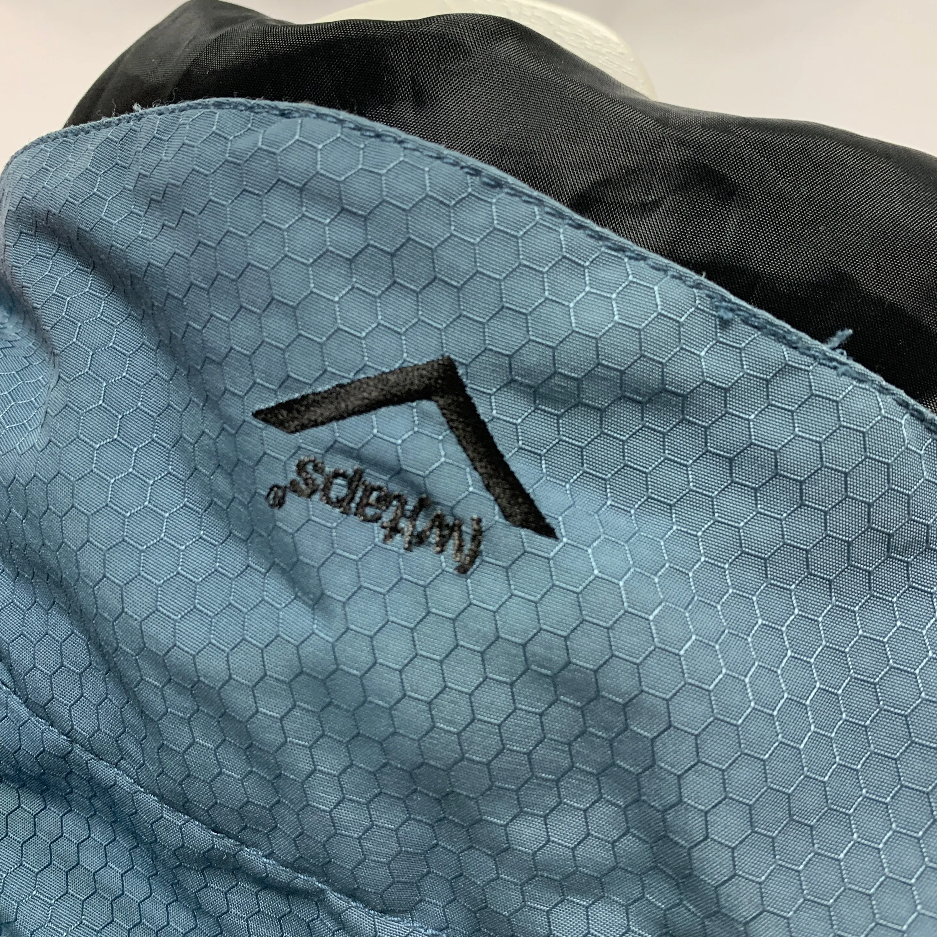 [L] A Bathing Ape Bape x WTAPS Vintage Ripstop Snowboard Jacket Blue