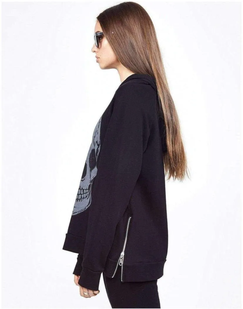 Lauren Moshi Corbin Heart Eye Skull Pullover