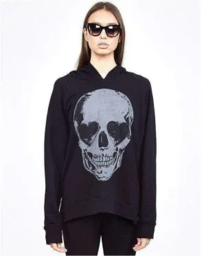 Lauren Moshi Corbin Heart Eye Skull Pullover