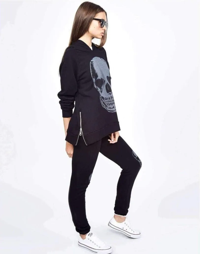 Lauren Moshi Corbin Heart Eye Skull Pullover
