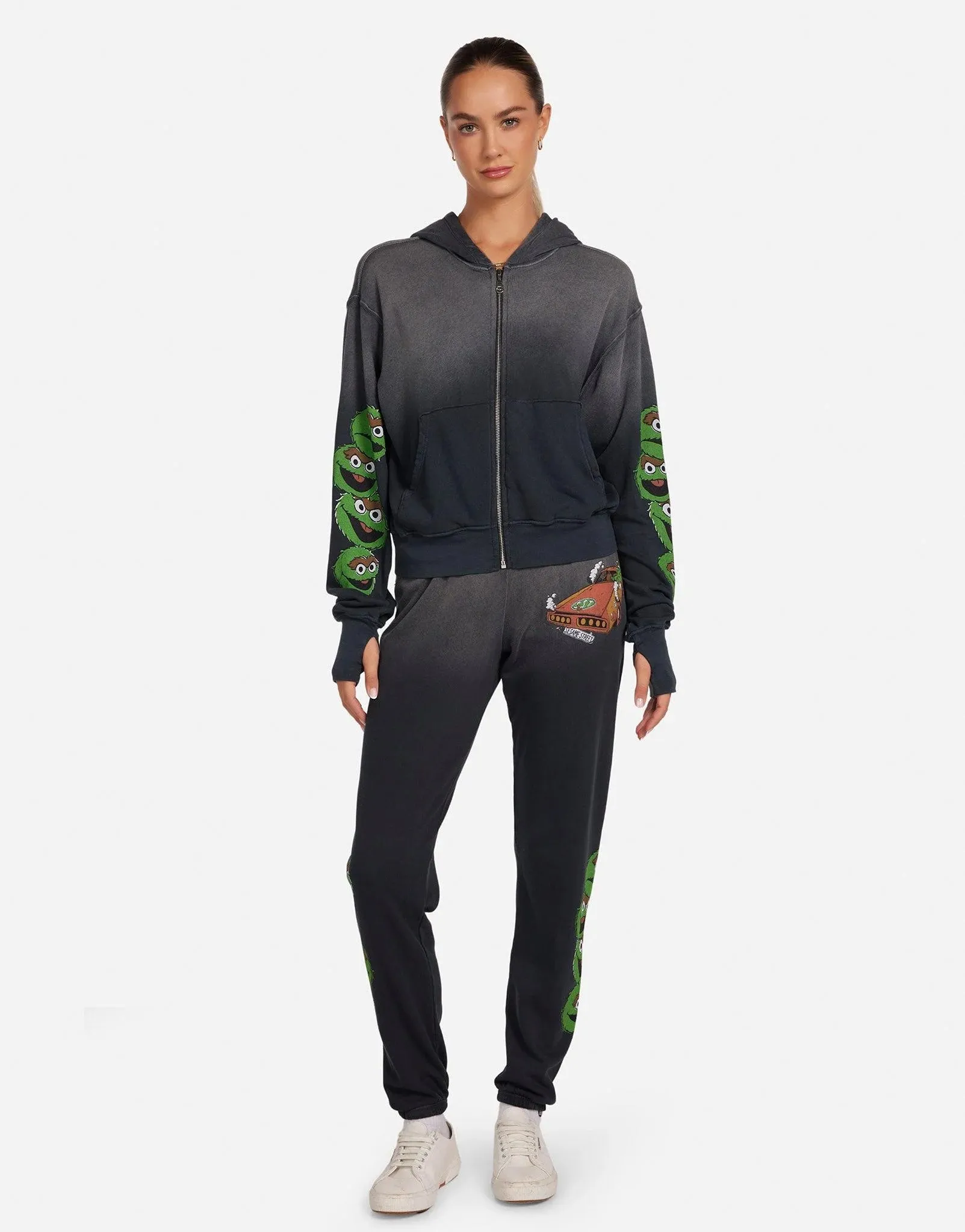 Lauren Moshi Tanzy Oscar The Grouch Racing Joggers