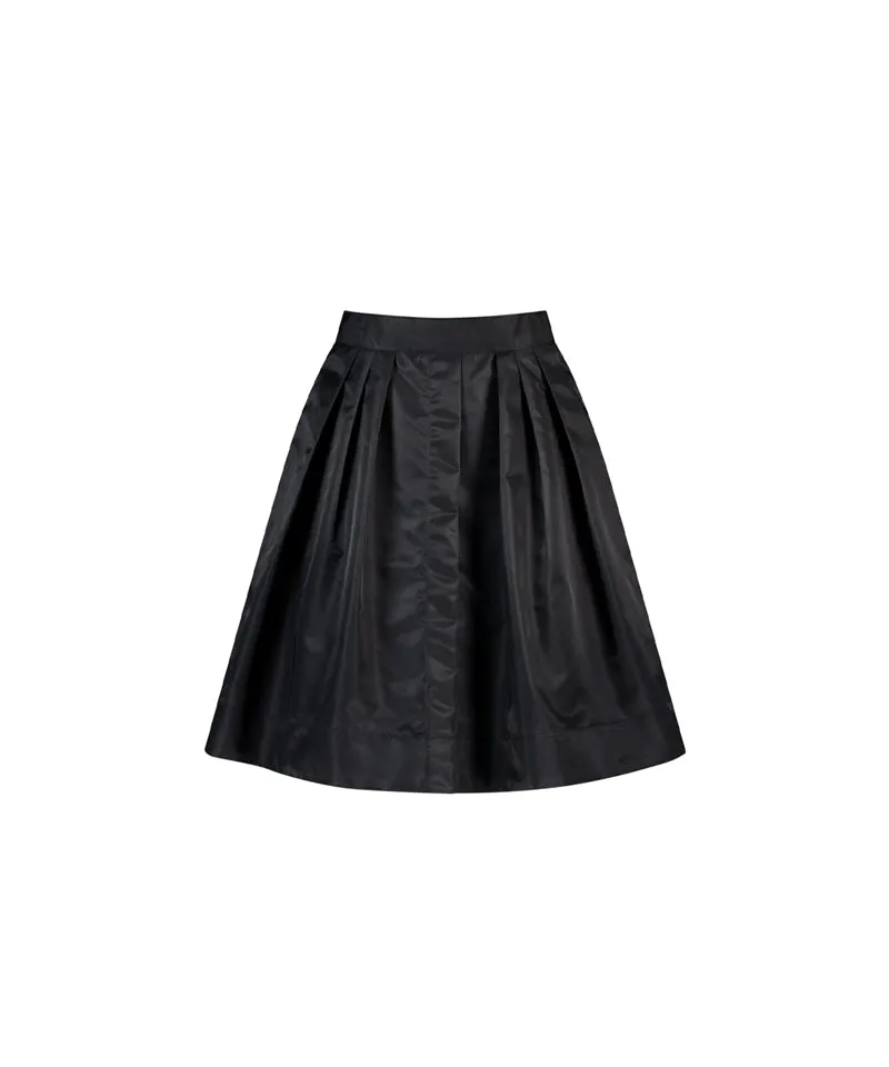 LE SONNET New Pocket Volume Skirt - Black