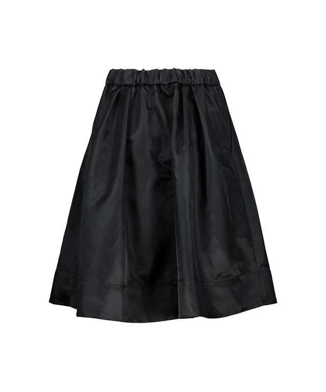 LE SONNET Pocket Volume Skirt - Black