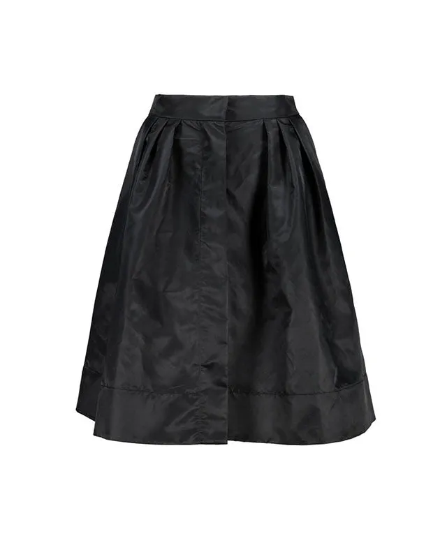 LE SONNET Pocket Volume Skirt - Black