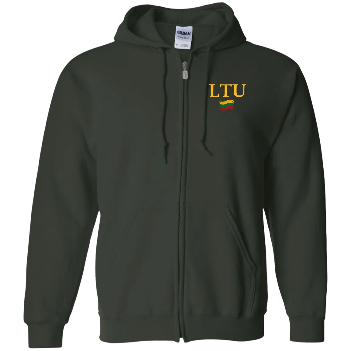 Lietuva LTU - Men/Women Unisex Comfort Full-Zip Hoodie