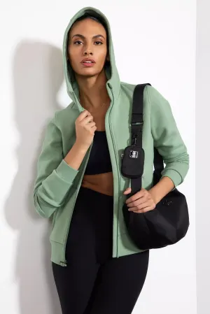 Luxefleece Zip-Up Hoodie - Hedge Green