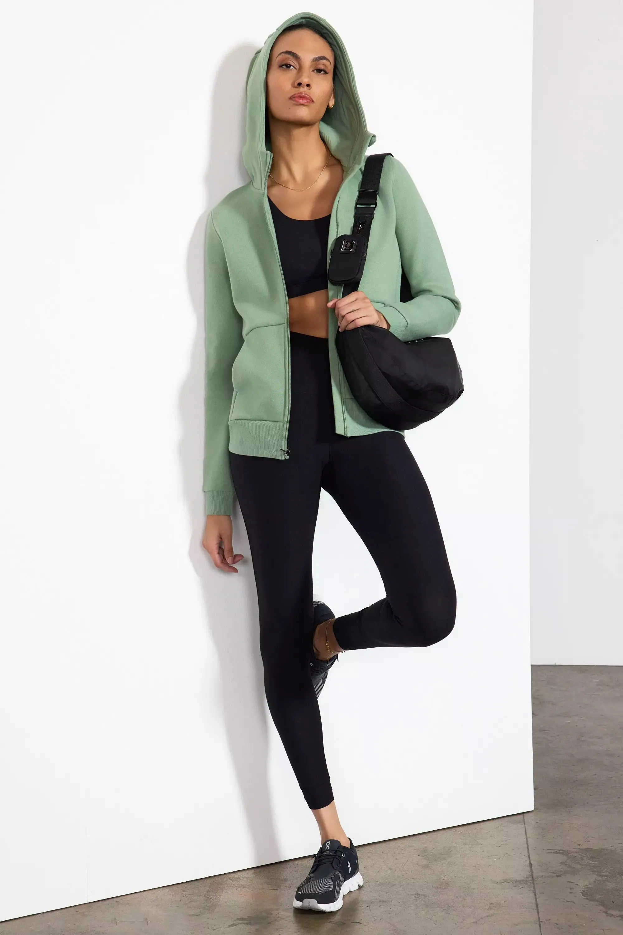 Luxefleece Zip-Up Hoodie - Hedge Green