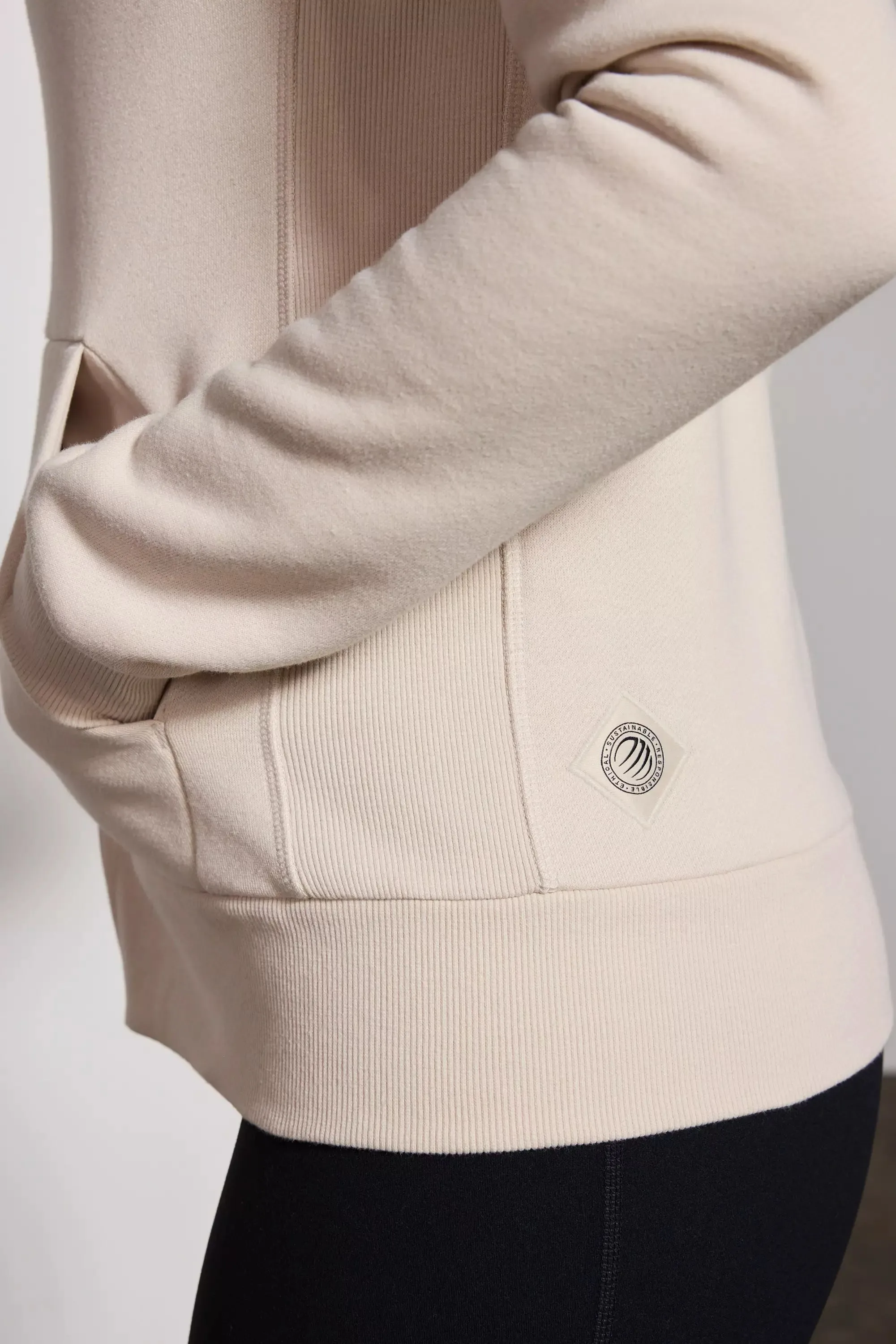 Luxefleece Zip-Up Hoodie - Stone