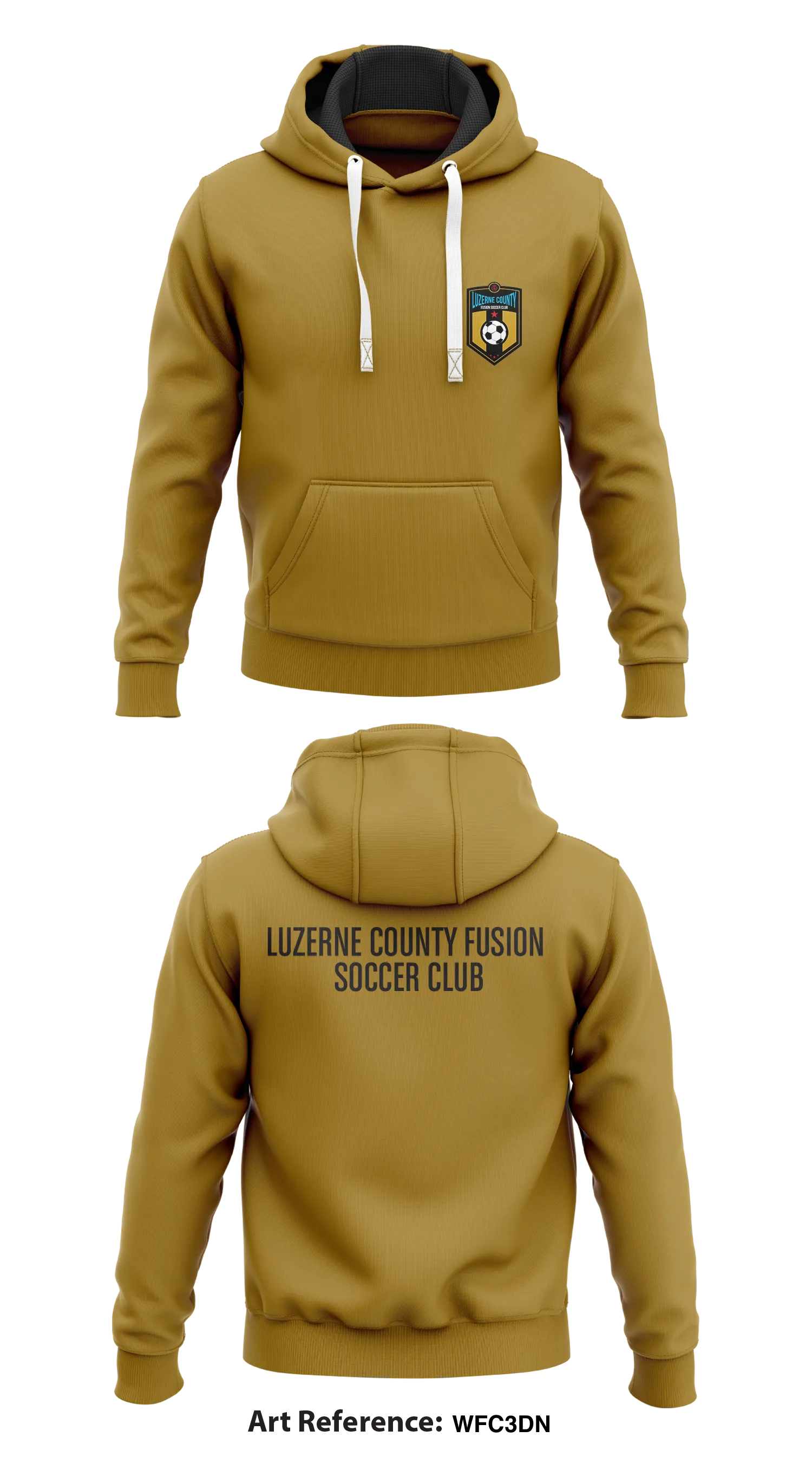 Luzerne County Fusion SC  Store 1  Core Men's Hooded Performance Sweatshirt - WFC3dn