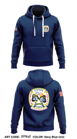 LYNN FIRE DEPT BROADWAY STATION  STORE 1  Core Men's Hooded Performance Sweatshirt - ZfTKyZ