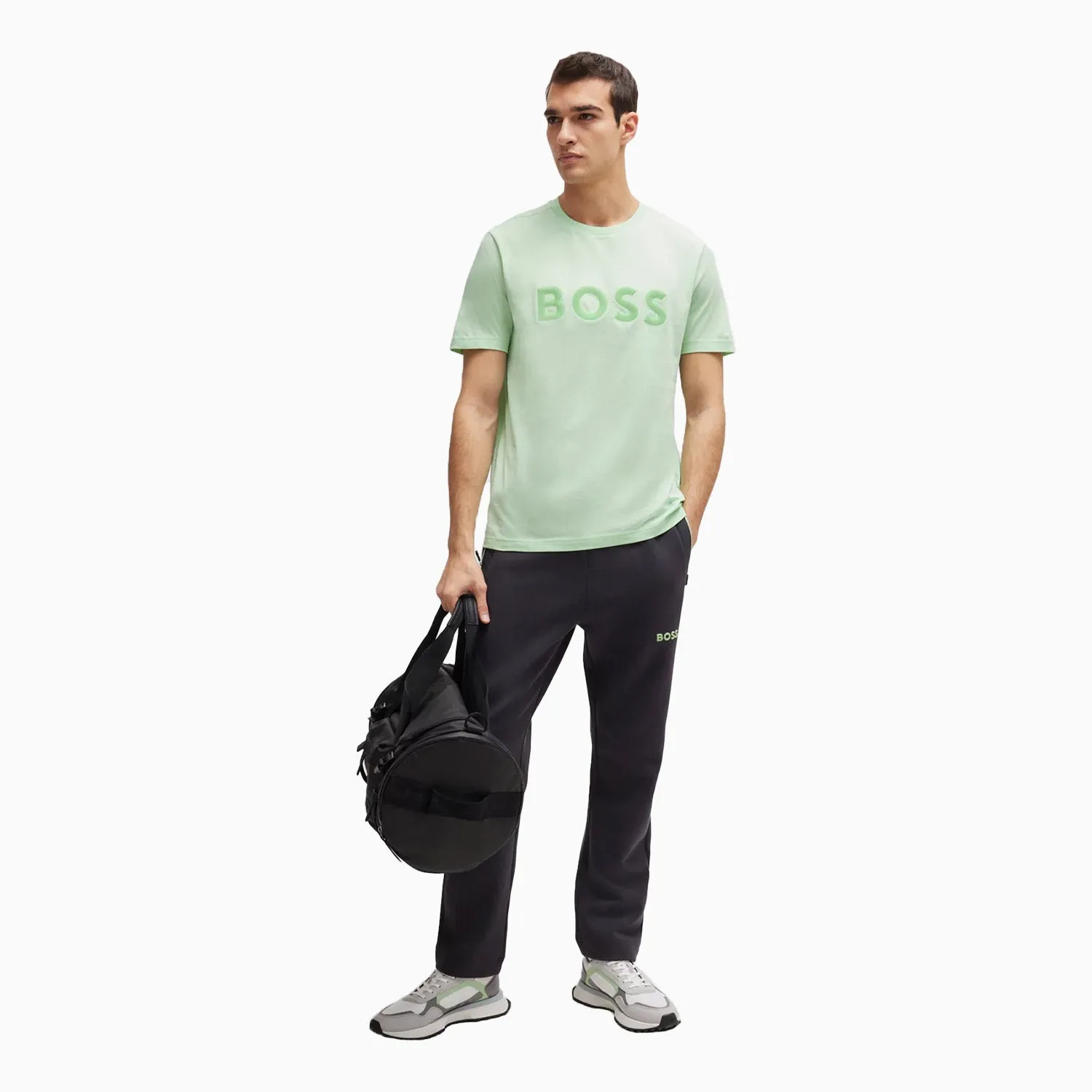 Men's Cotton Jersey Regular Fit T-Shirt With Mesh Logo
