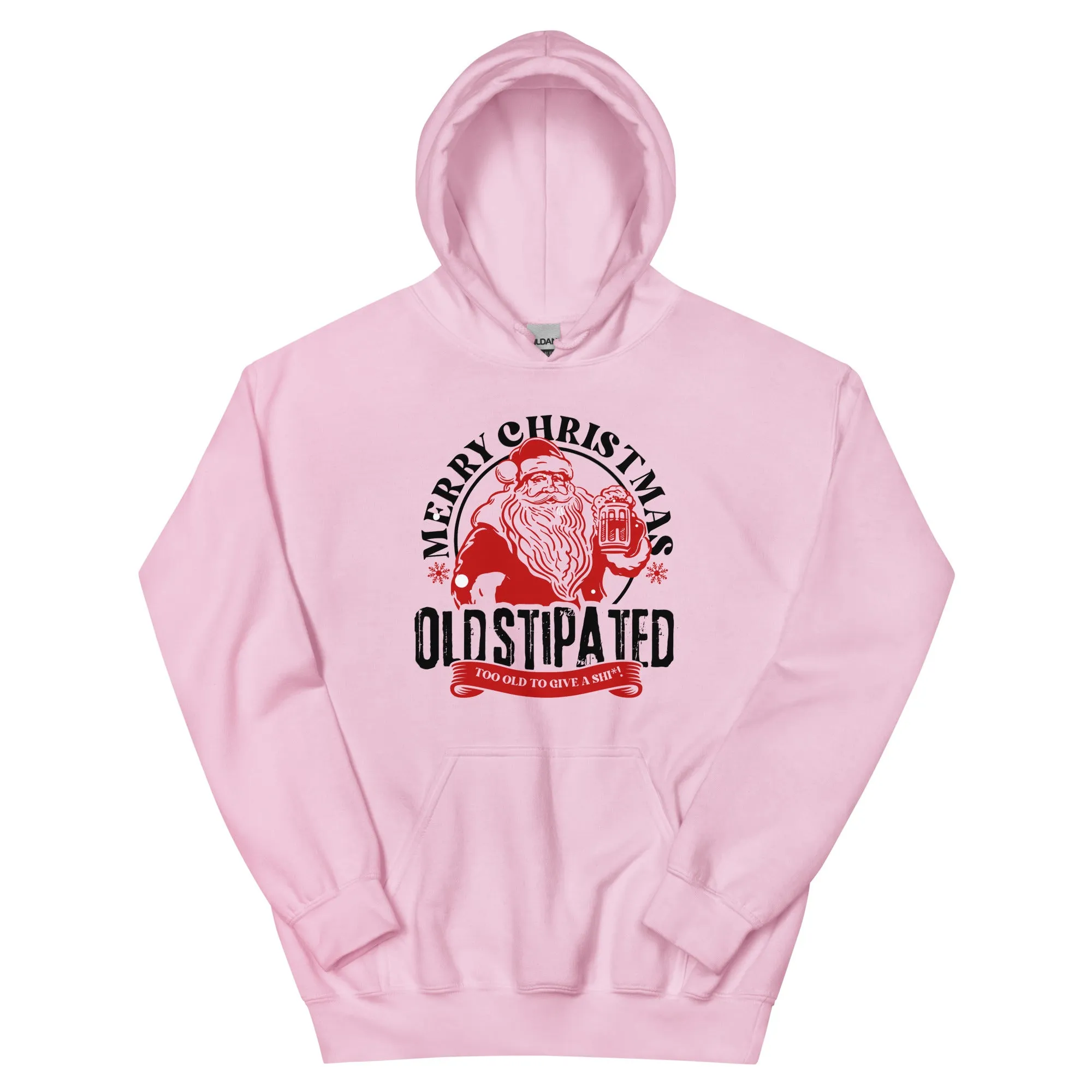 Merry Christmas CONSTIPATED Too Old To Give A Sh Unisex Hoodie