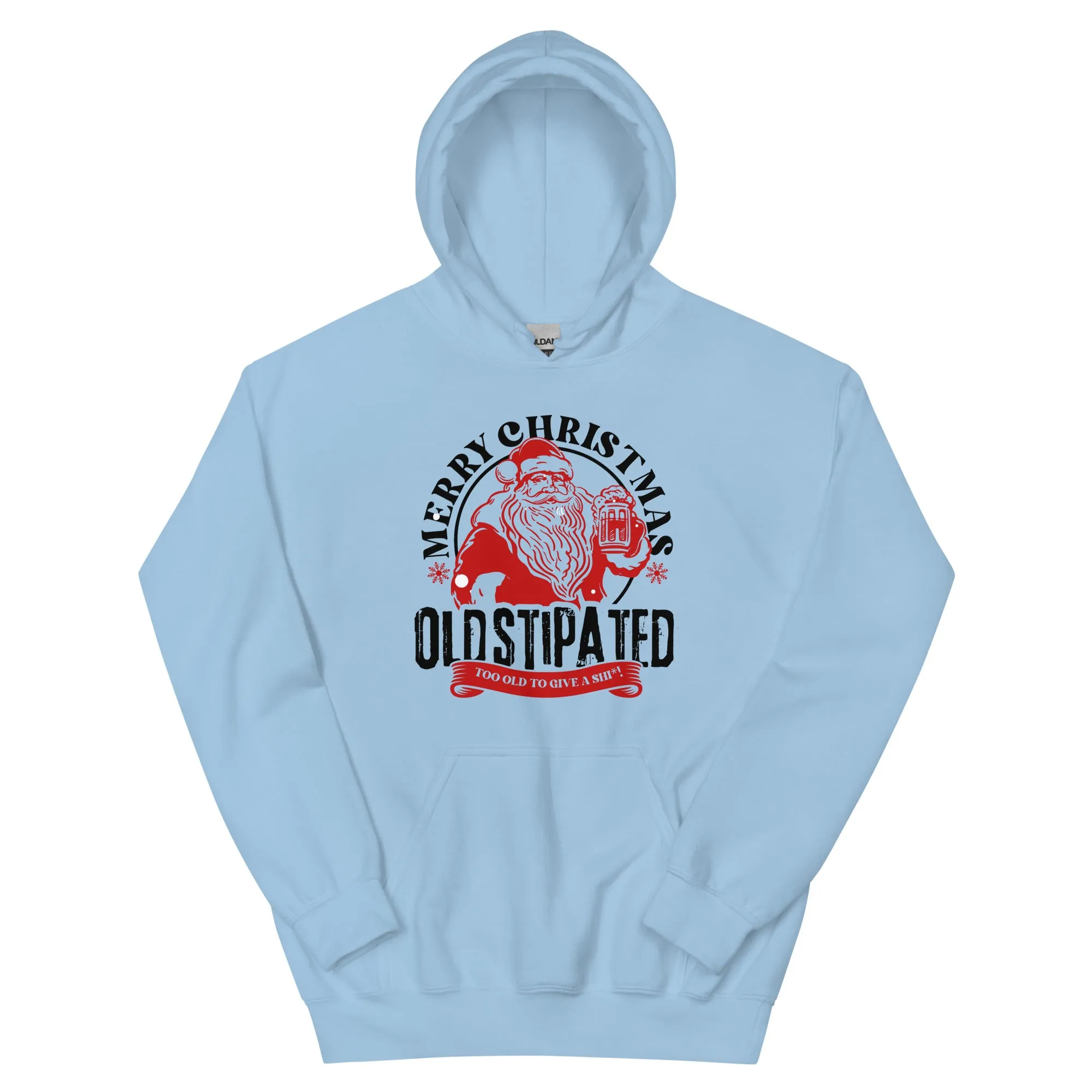 Merry Christmas CONSTIPATED Too Old To Give A Sh Unisex Hoodie