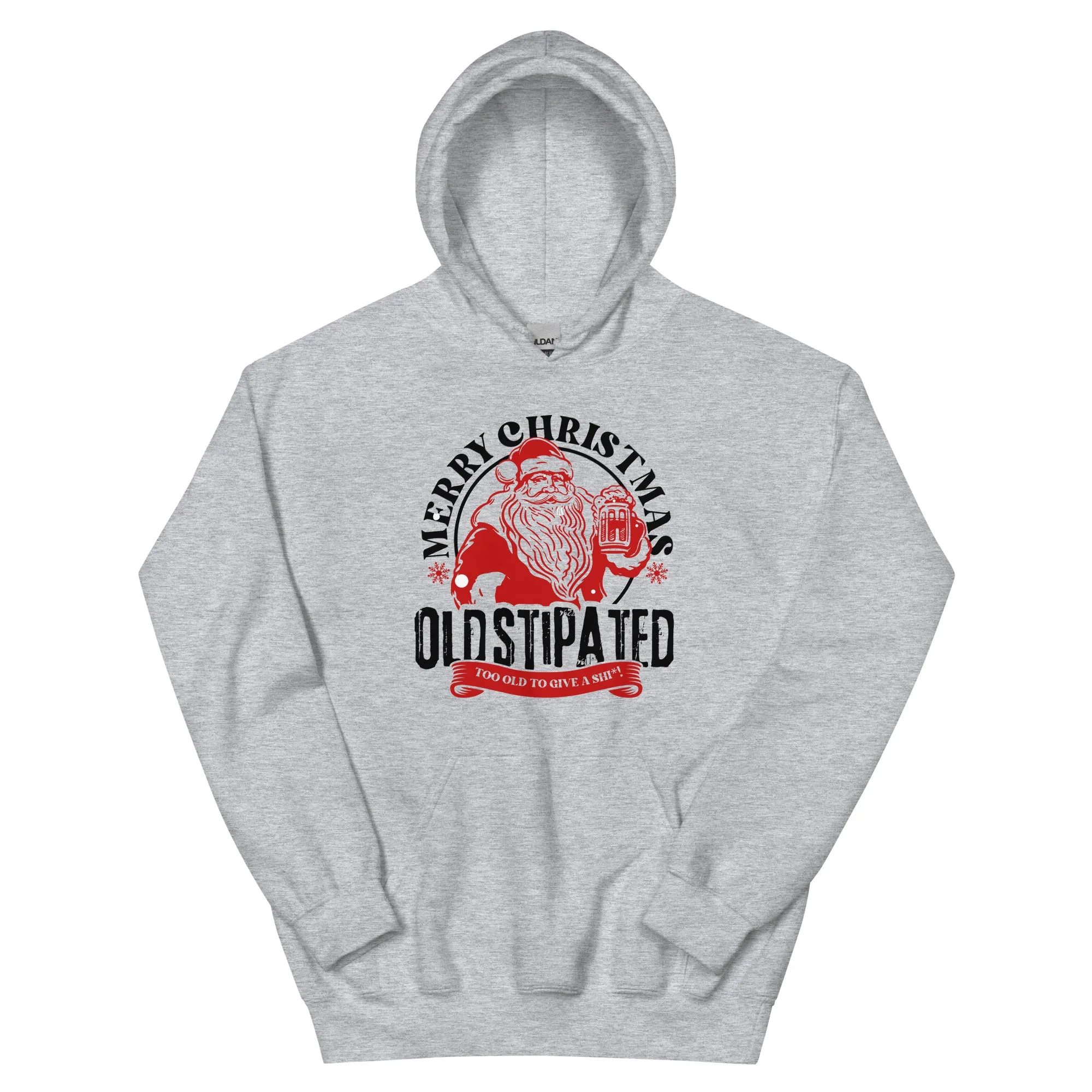 Merry Christmas CONSTIPATED Too Old To Give A Sh Unisex Hoodie