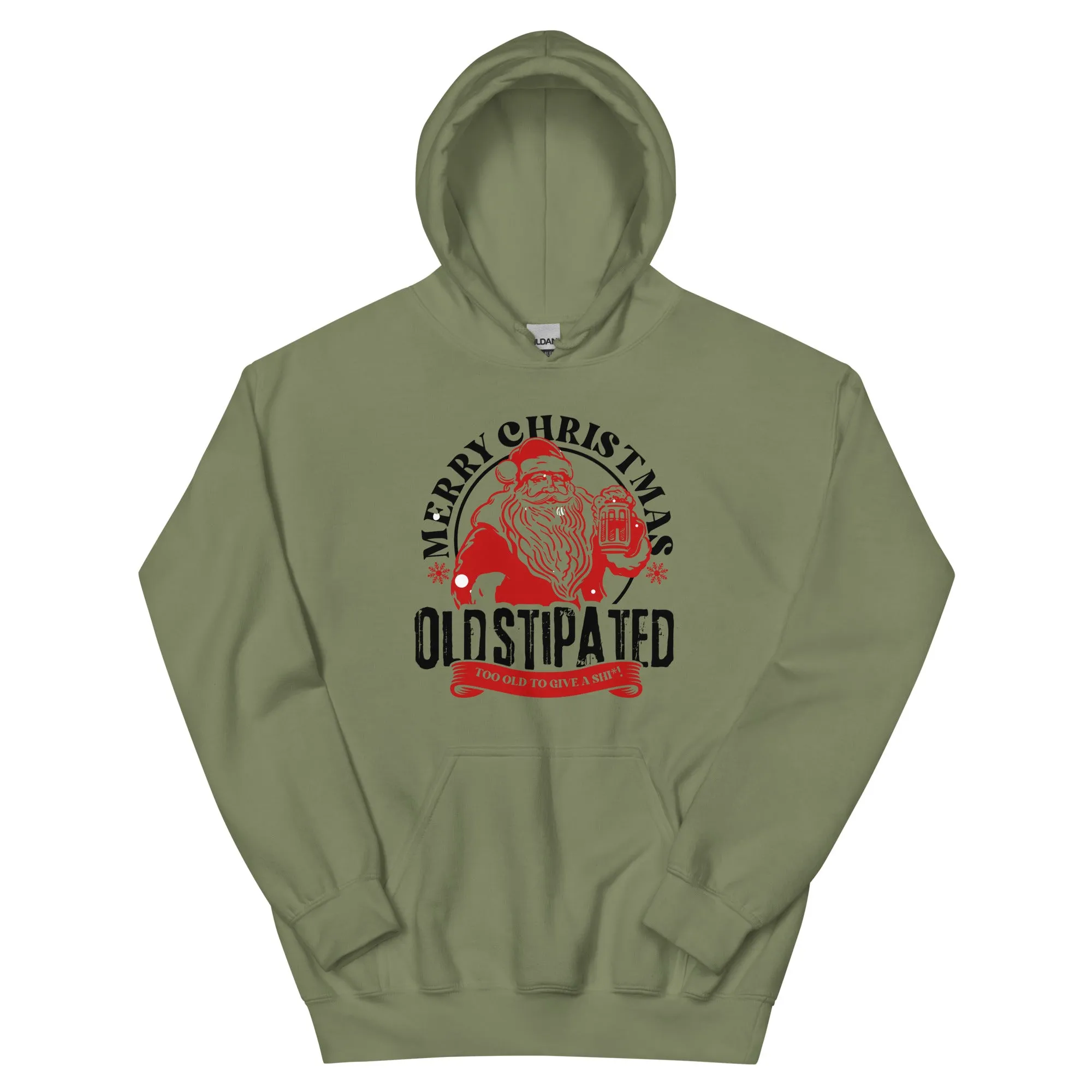 Merry Christmas CONSTIPATED Too Old To Give A Sh Unisex Hoodie