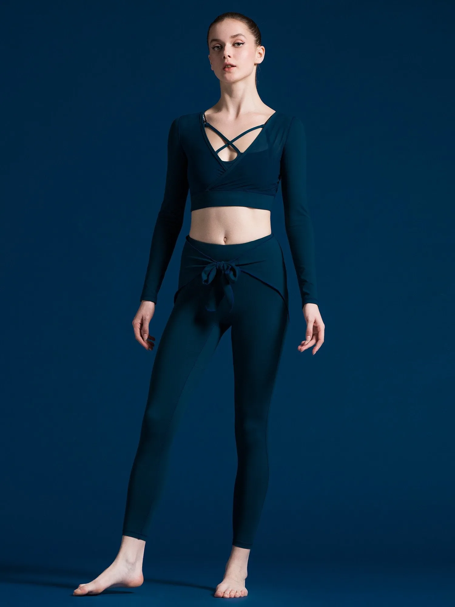 MESH & MATCH CROP TOP, LAKE MESH