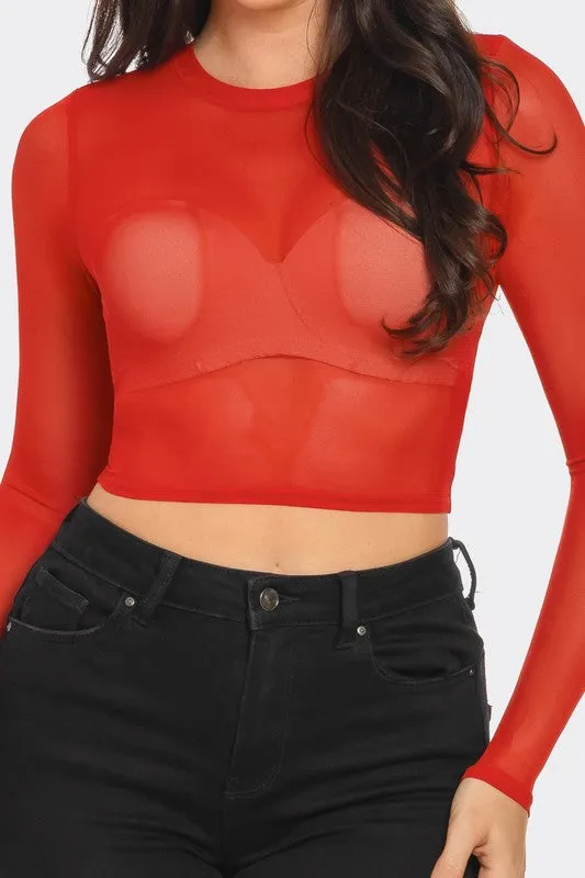 Mesh Crop | Top