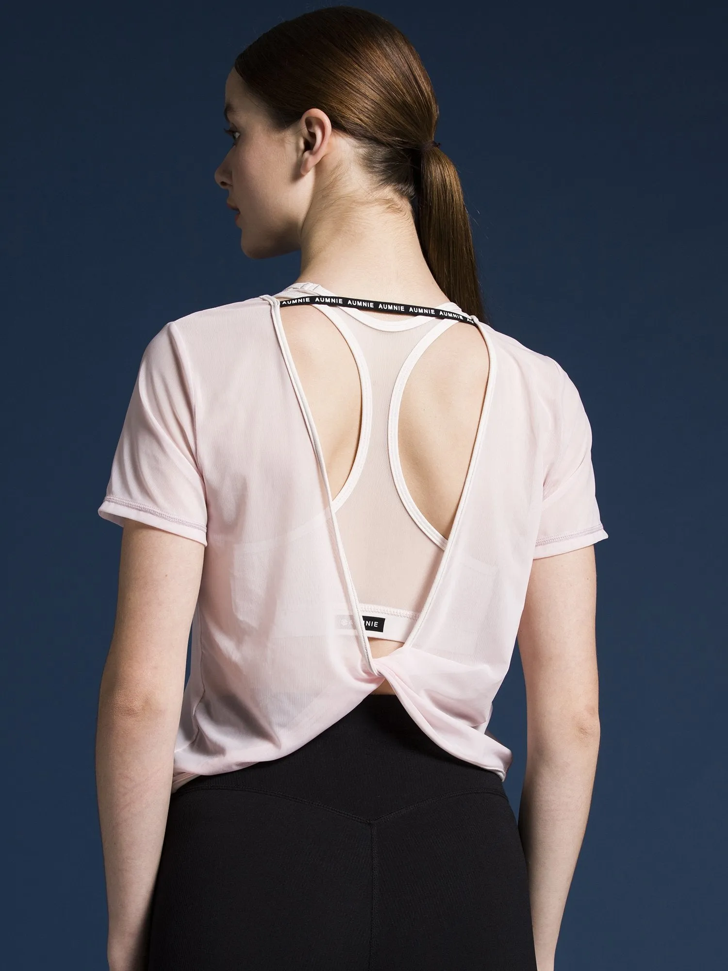MESH TWIST TEE, SEASHELL MESH