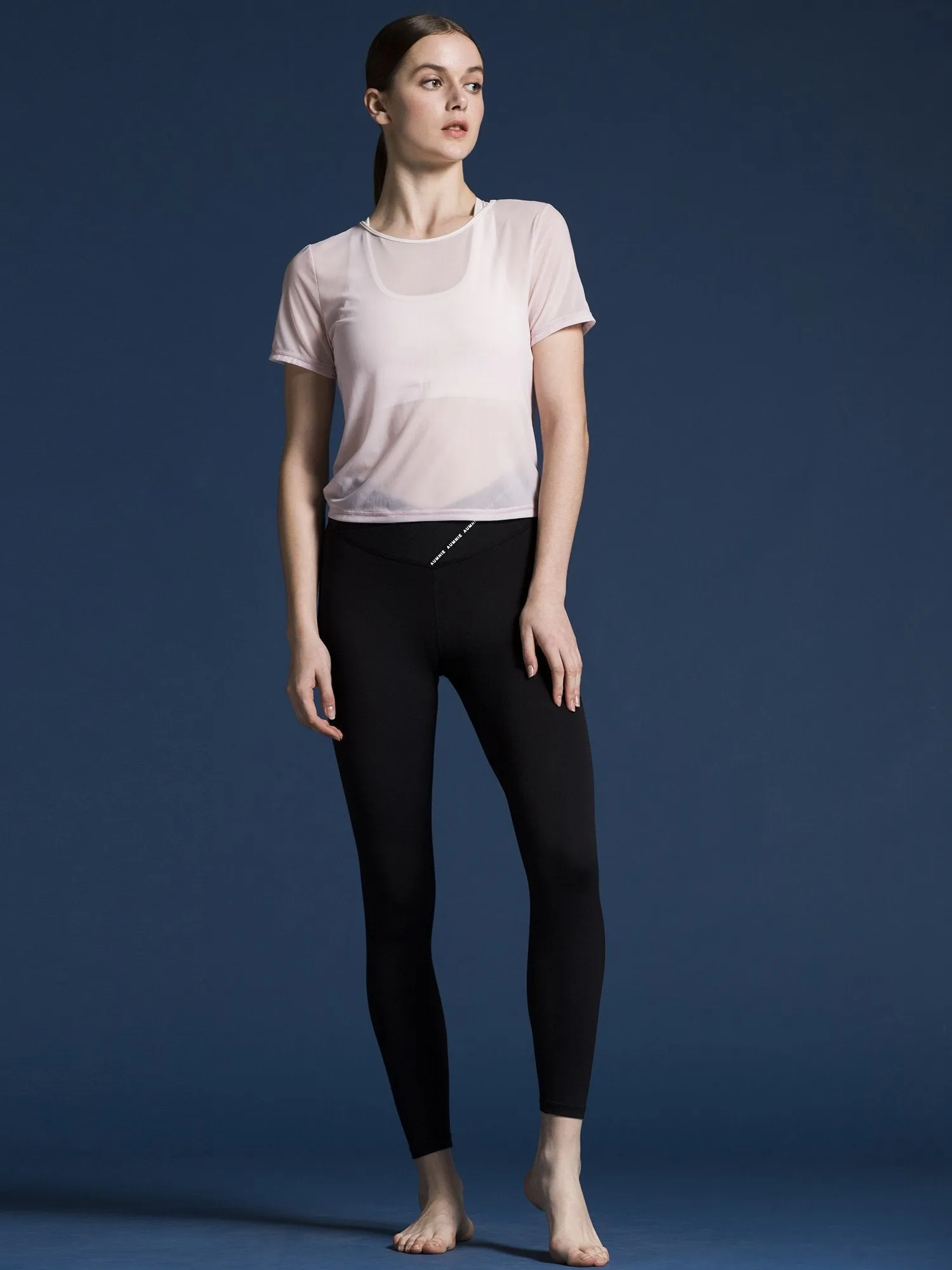 MESH TWIST TEE, SEASHELL MESH