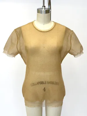 Miu Miu Mesh Crinkle Top