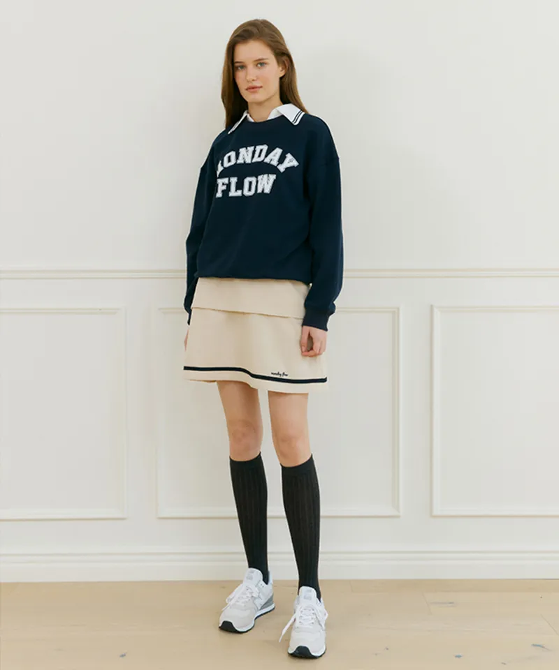 Monday Flow Layer Skirt - Ivory