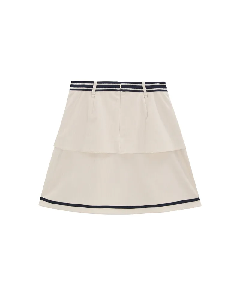 Monday Flow Layer Skirt - Ivory