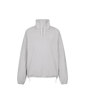 Monday Flow Soft Jersey Pullover Top - Light Grey