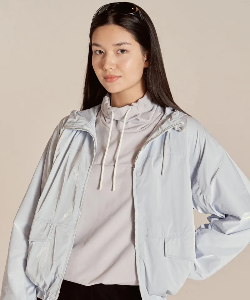 Monday Flow Soft Jersey Pullover Top - Light Grey
