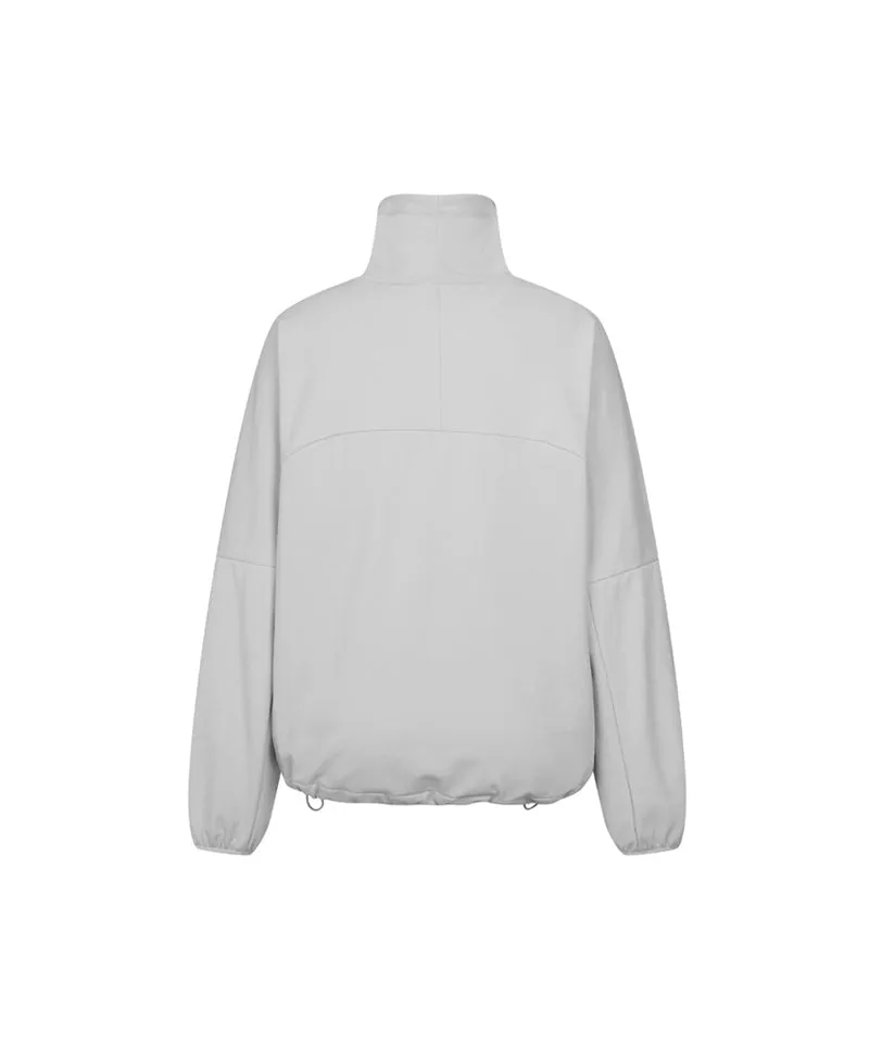 Monday Flow Soft Jersey Pullover Top - Light Grey