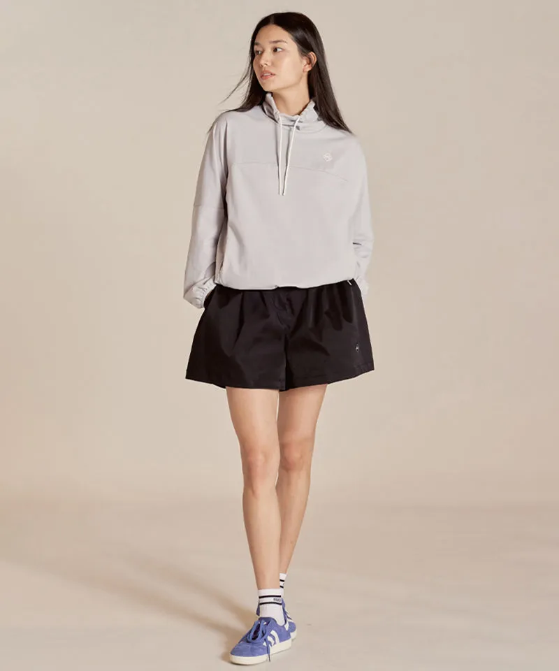 Monday Flow Soft Jersey Pullover Top - Light Grey