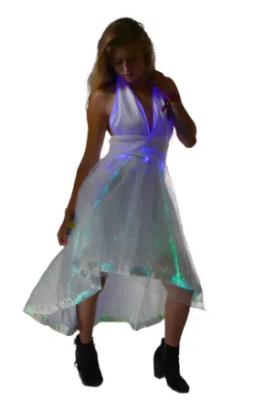 Monroe style Hi Low Halter Dress