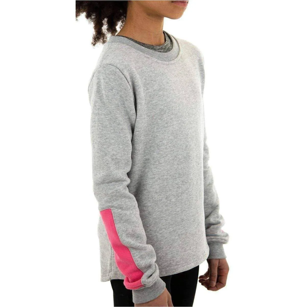 More Mile Girls Fleece Sweatshirt - Grey