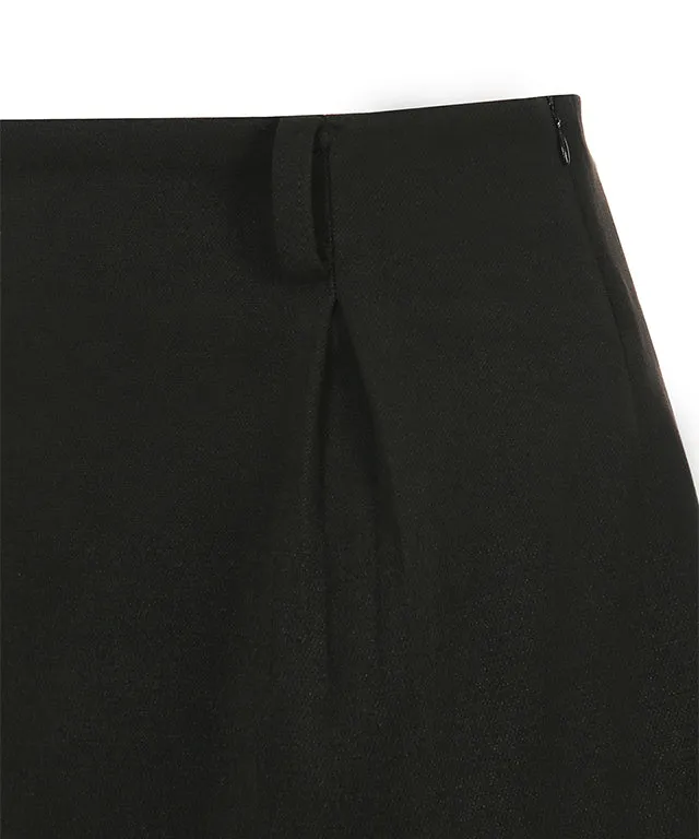 MYCL Layerd Flare Skirt - Black