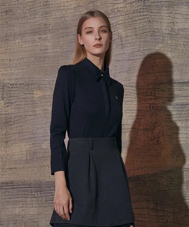 MYCL Layerd Flare Skirt - Black