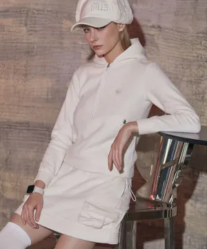 MYCL Soft-Fleece Banded Skirt - Ivory