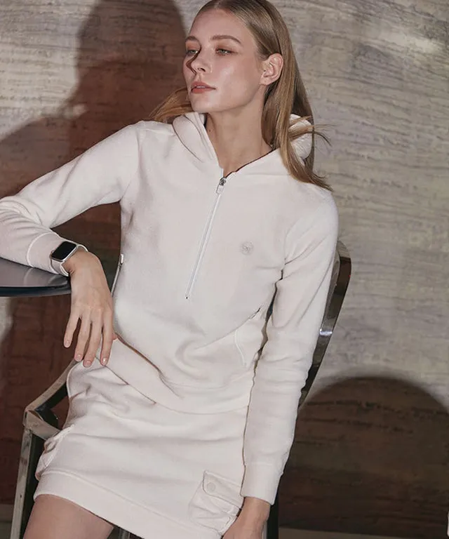 MYCL Soft-Fleece Banded Skirt - Ivory