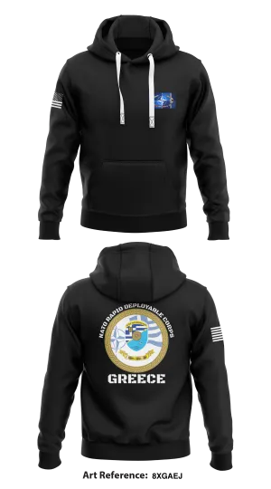 NATO Rapid Deployment Corp- Greece Store 1  Core Men's Hooded Performance Sweatshirt - 8XGaeJ