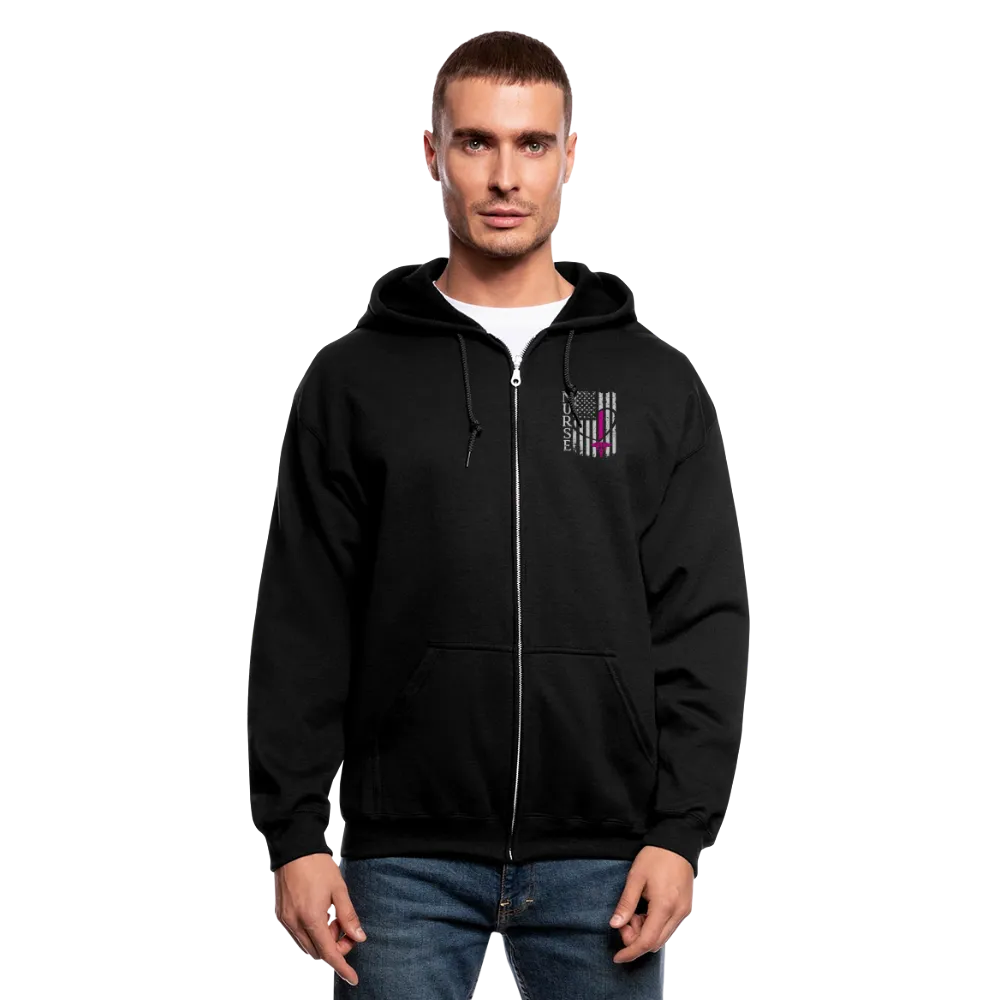 Nurse Flag Men's Zip Hoodie    CK1934