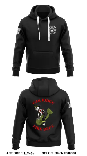 Oak Ridge Fire Department  Store 1  Core Men's Hooded Performance Sweatshirt - fxTw8a