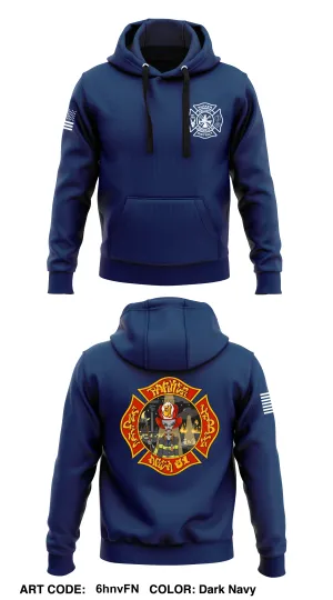 Parker District Fire Department  Core Men's Hooded Performance Sweatshirt - 6hnvFN